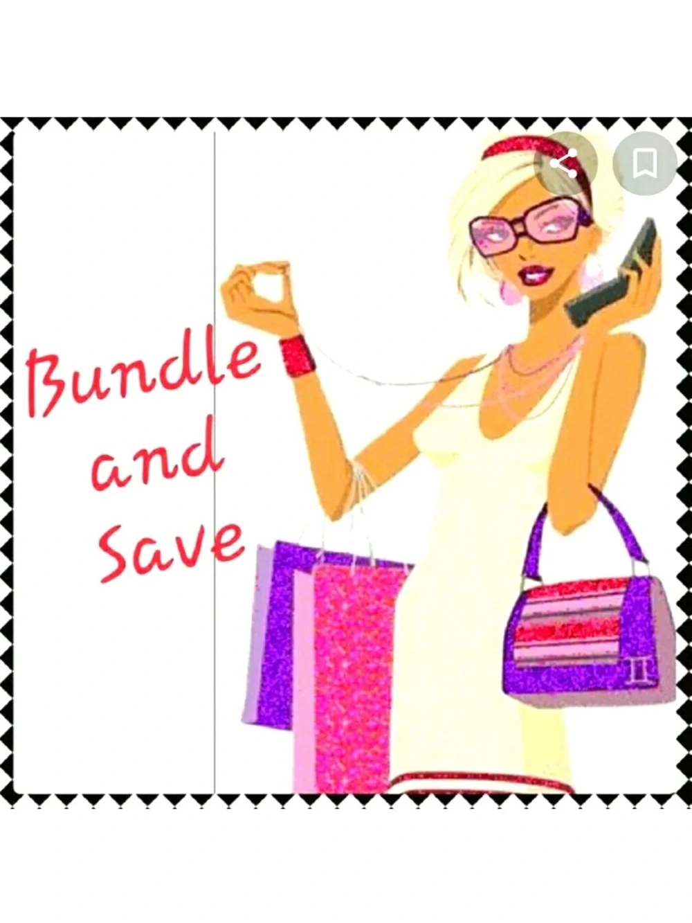 Lilly Pulitzer Pink and Purple Shopper Illustration